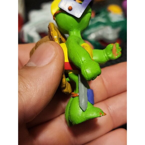 VTG Franklin the Turtle Knight W Blue Cape Toy PVC Figure Figurine 3" RARE READ - Picture 10 of 12